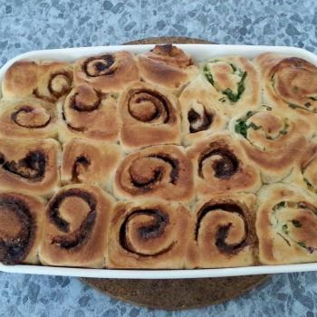 Adam Cinnamon rolls second slice