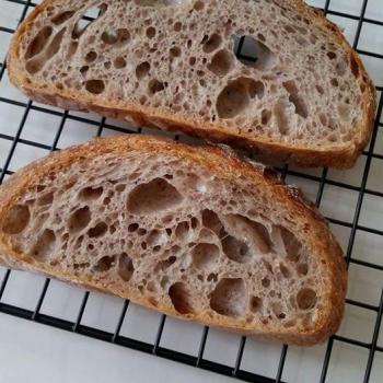 Ah Huat  Purple wheat + roasted maize first slice