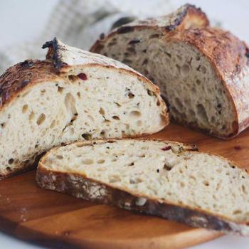 Ah Huat  Rustique malt loaf first slice