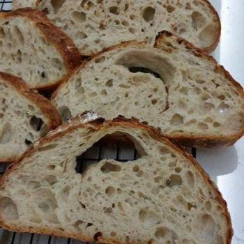 Ah Huat  Spelt Sourdough first slice