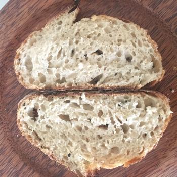 Ancient  Sourdough loaves and pizza  second slice