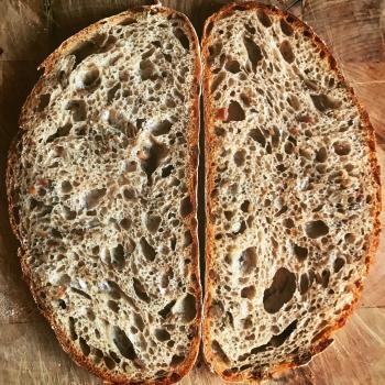 Babel Sourdough loaves first slice