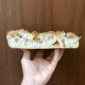 Biscoff  Sourdough focaccia  first overview