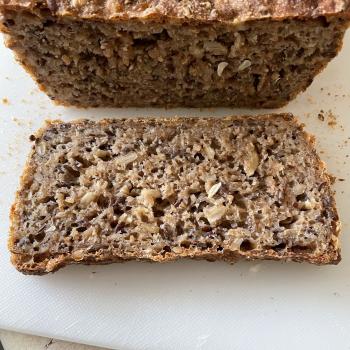 Danish Rye starter Traditional Danish Rye Bread first slice