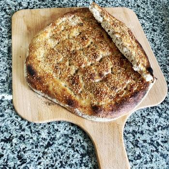 Dursun Rye Bread and Turkish Pide first slice
