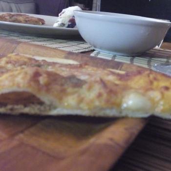 Eszti's SD Pizza first slice