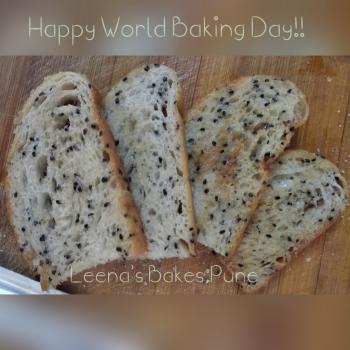 Genesis  Sourdough Black Rice loaf first slice