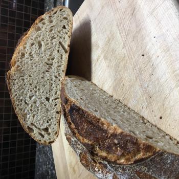Gizmo Pancakes, rye bread, white sourdough second slice