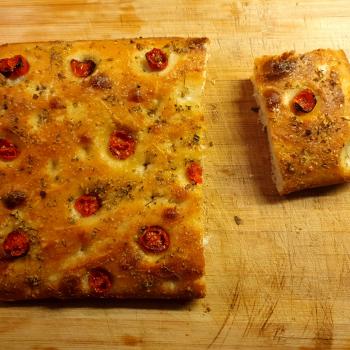 Grandpa  Focaccia first slice