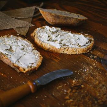 Hans Rye beer loaf first slice