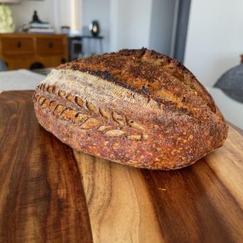 John Dough Seven grain porridge sourdough second slice