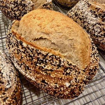 Lagertha Sesame Spelt Sourdough first overview