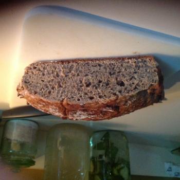Luigi  Bread, pizza dough, banana bread, rosemary garlic bread second slice