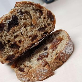 Mang Collar's Sourdough Speija Bread (Fruit Bread) first slice