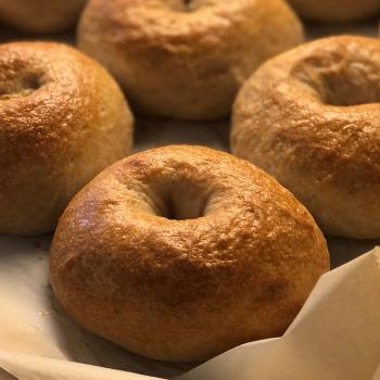 Miss Cheerilee Sourdough bagels second slice