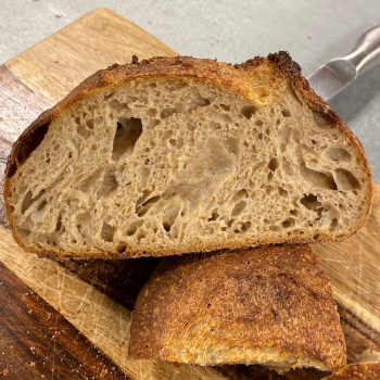 Mr. Robertson Country Loaf first slice