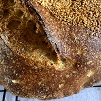 Mz. Bubblez sourdough bread second slice