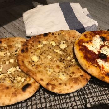 Nancy Arabic bread pizza second overview