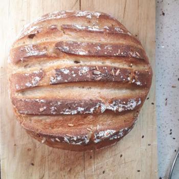 NDG basic sourdough bread second slice