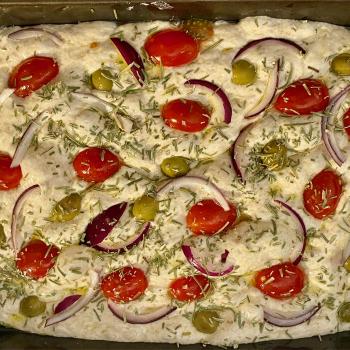 Of course I still love you Focaccia first slice