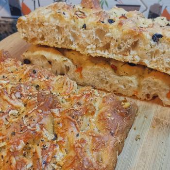 P. MADRE Sourdough bread of Rye, Wheat or Spelt, Sourdough banana bread, Focaccias  first slice