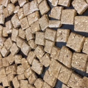 PixieDough  Peanut Butter and Cinnamon Sourdough Doggie Treats second slice