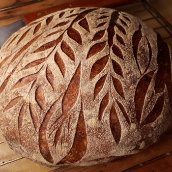 Risto Raski Spelt&wheat garlic boule first overview