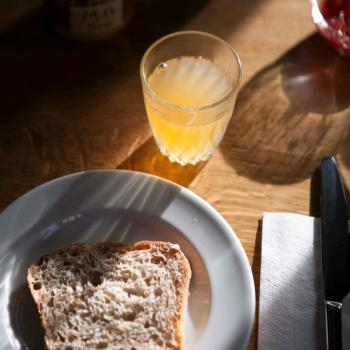 Ruddy Bread first slice