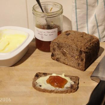 September starter Sourdough rye loaf second slice