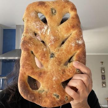Spartacus Bread of course, viennoiseries, fougasse, bretzels. first slice