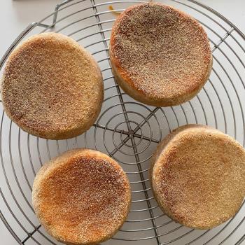 The Resurreced Sourdough English Muffins  first overview