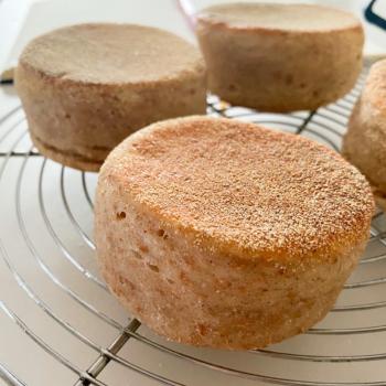 The Resurreced Sourdough English Muffins  second overview