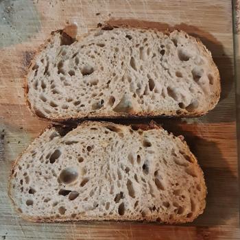 Woolworths Sourdough Bread first slice